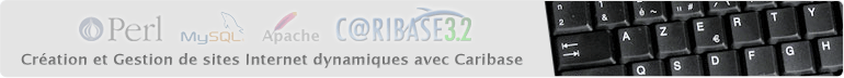 Perl MySQL Apache CARIBASE 3.2 Création et Gestion de sites Internet dynamiques avec Caribase